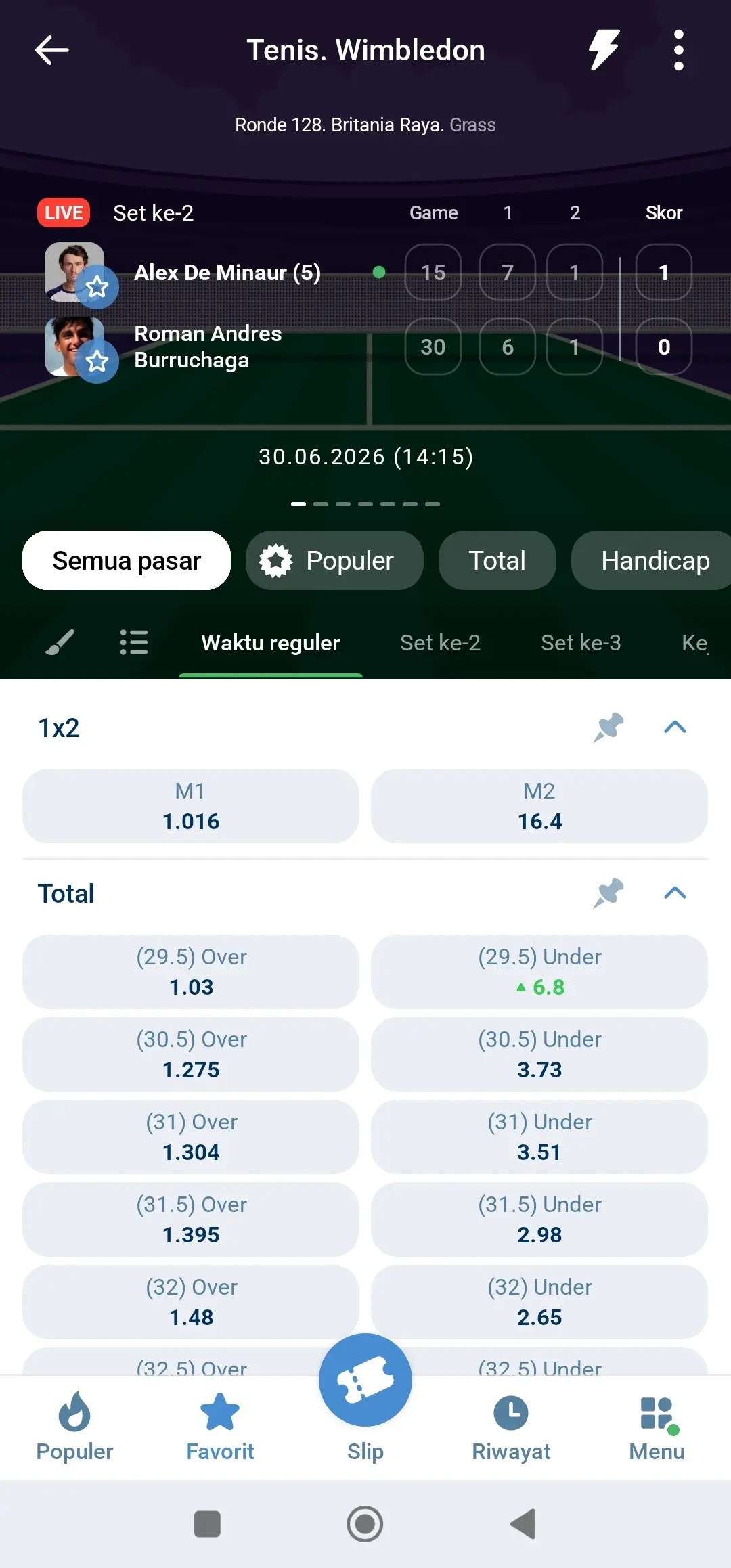 1xBet Android app screenshot 3