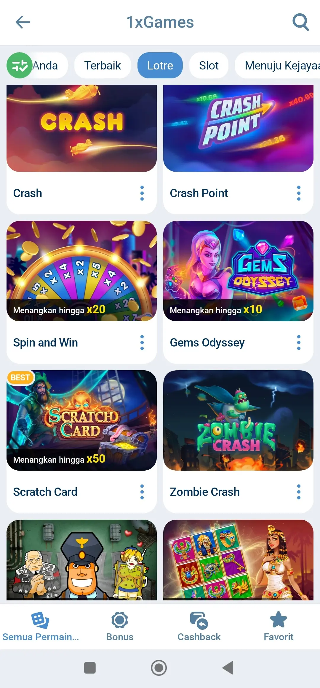 1xBet Android app screenshot 9